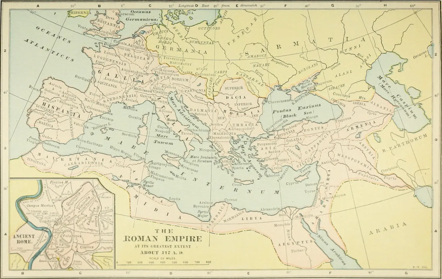 NIE 1905 The Roman Empire at its greatest extent