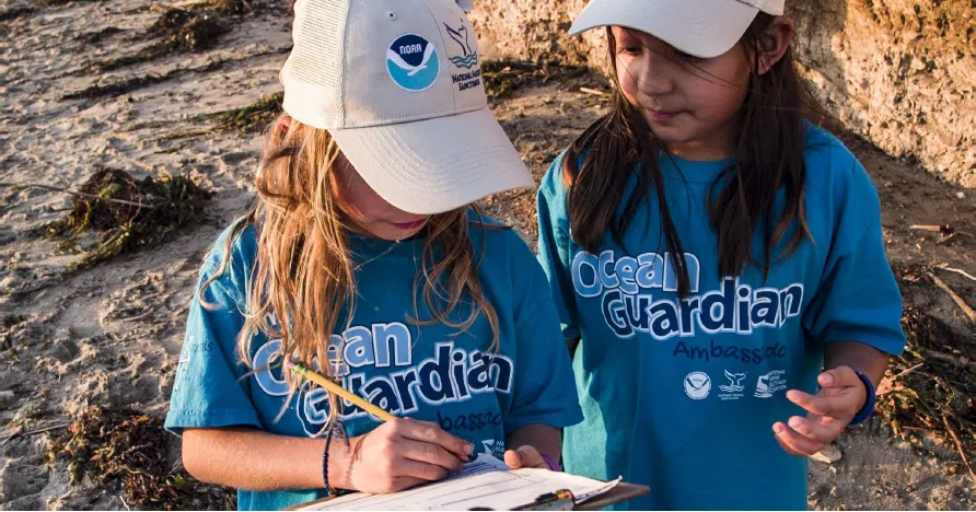 NOAA Ocean Guardian School program beach monitoring