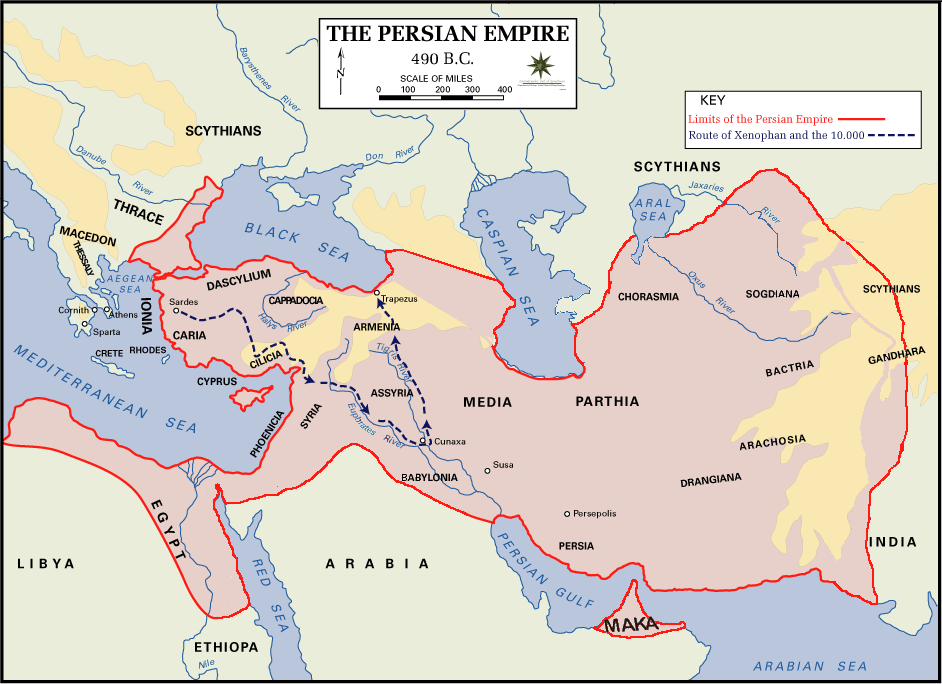 Persian Empire, 490 BC