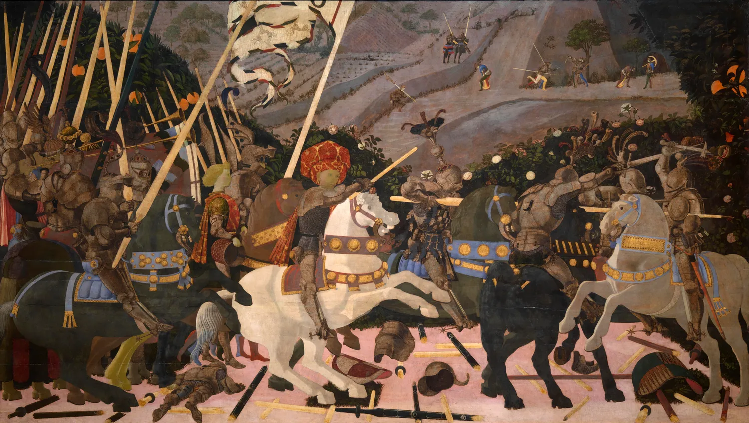 San Romano Battle (Paolo Uccello, London) 01