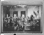 Scene at signing of the Constitution of the United States