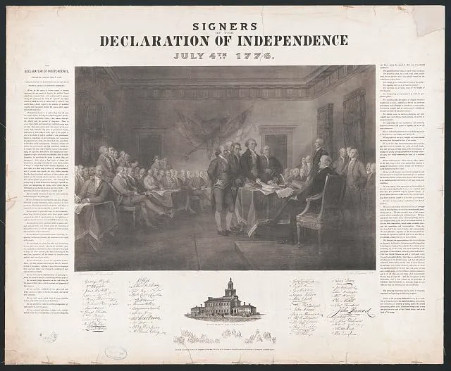 Signer of Declaration of Independence, July 4th, 1776