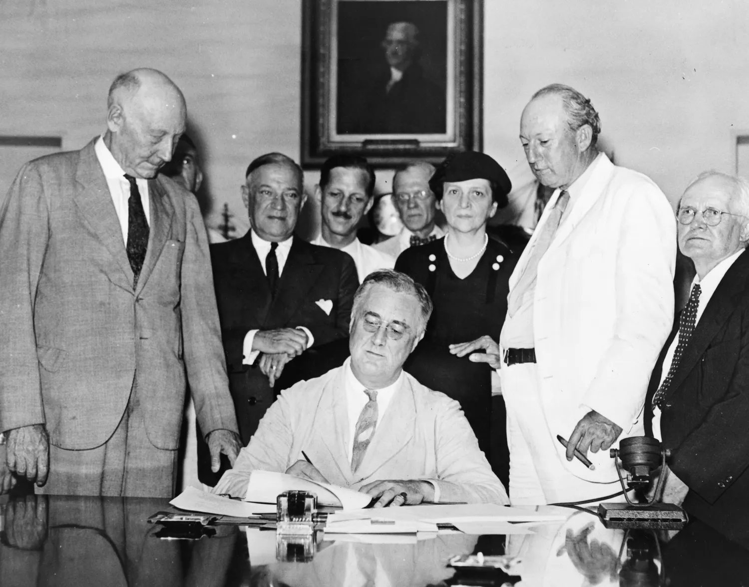 Signing Of The Social Security Act