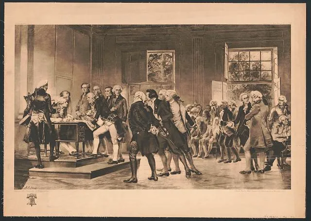 Signing the Declaration of Independence
