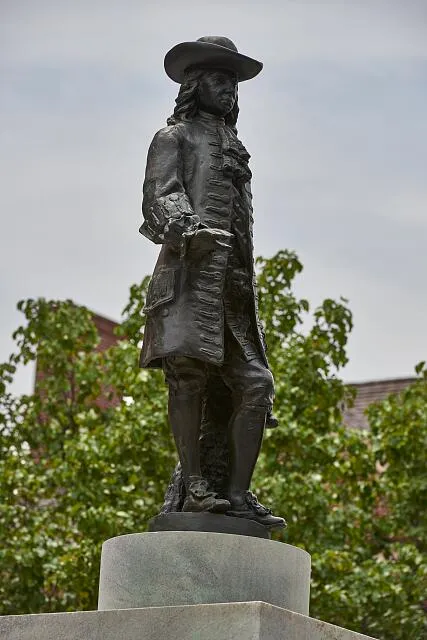 Statue of William Penn in Philadephia, Pennsylvania. One might specify that this is the 