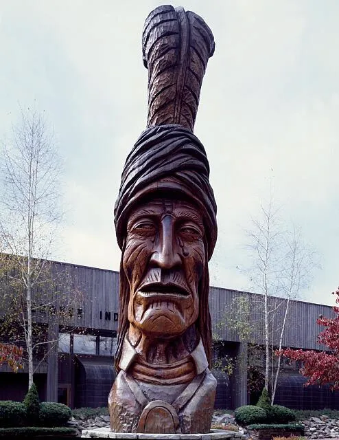 Statue of the Cherokee leader Sequoyah, Cherokee, North Carolina