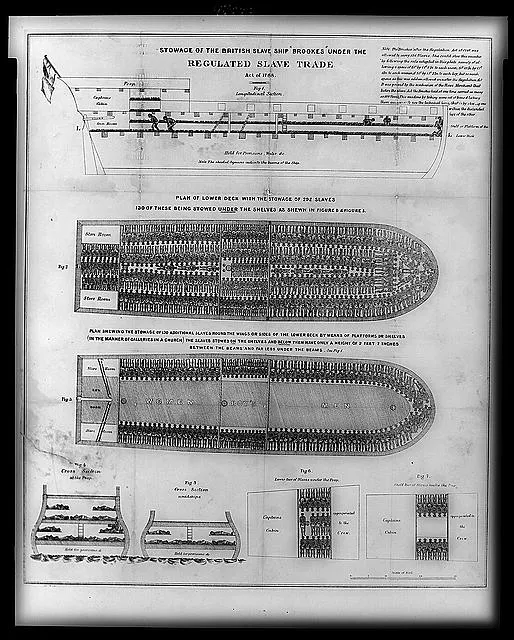 Stowage of the British slave ship