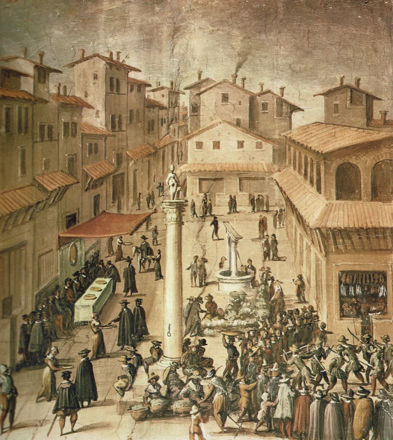 Straet, Jan van der - Mercato vecchi - Sala di Gualdrada (detail right)