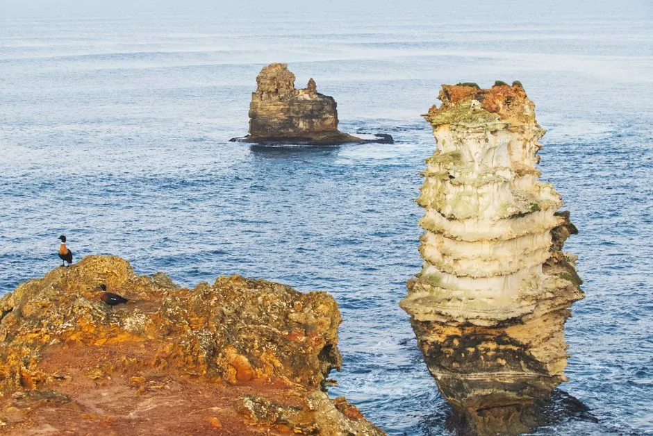 Stunning rock formations along the coast of Victoria, Australia captured in vibrant colors.