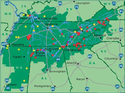 TVA-sites-map
