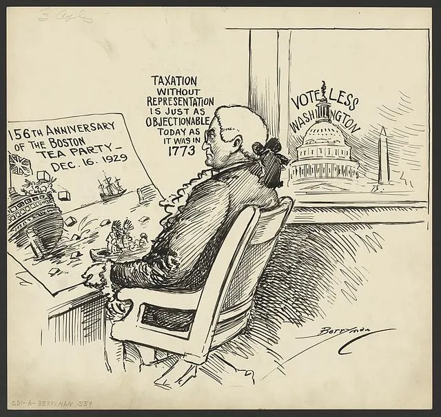 Taxation without representation is just as objectionable today as it was in 1773