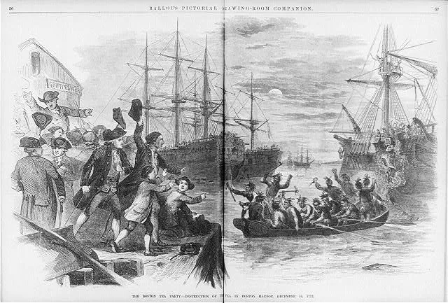 The Boston Tea Party--destruction of the tea in Boston Harbor, December 16, 1773
