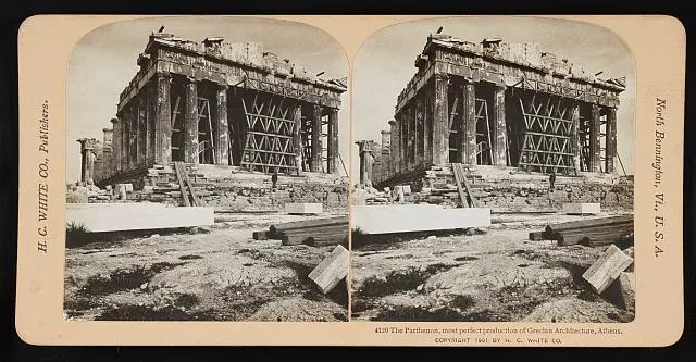 The Parthenon, most perfect production of Grecian architecture, Athens, Greece:
