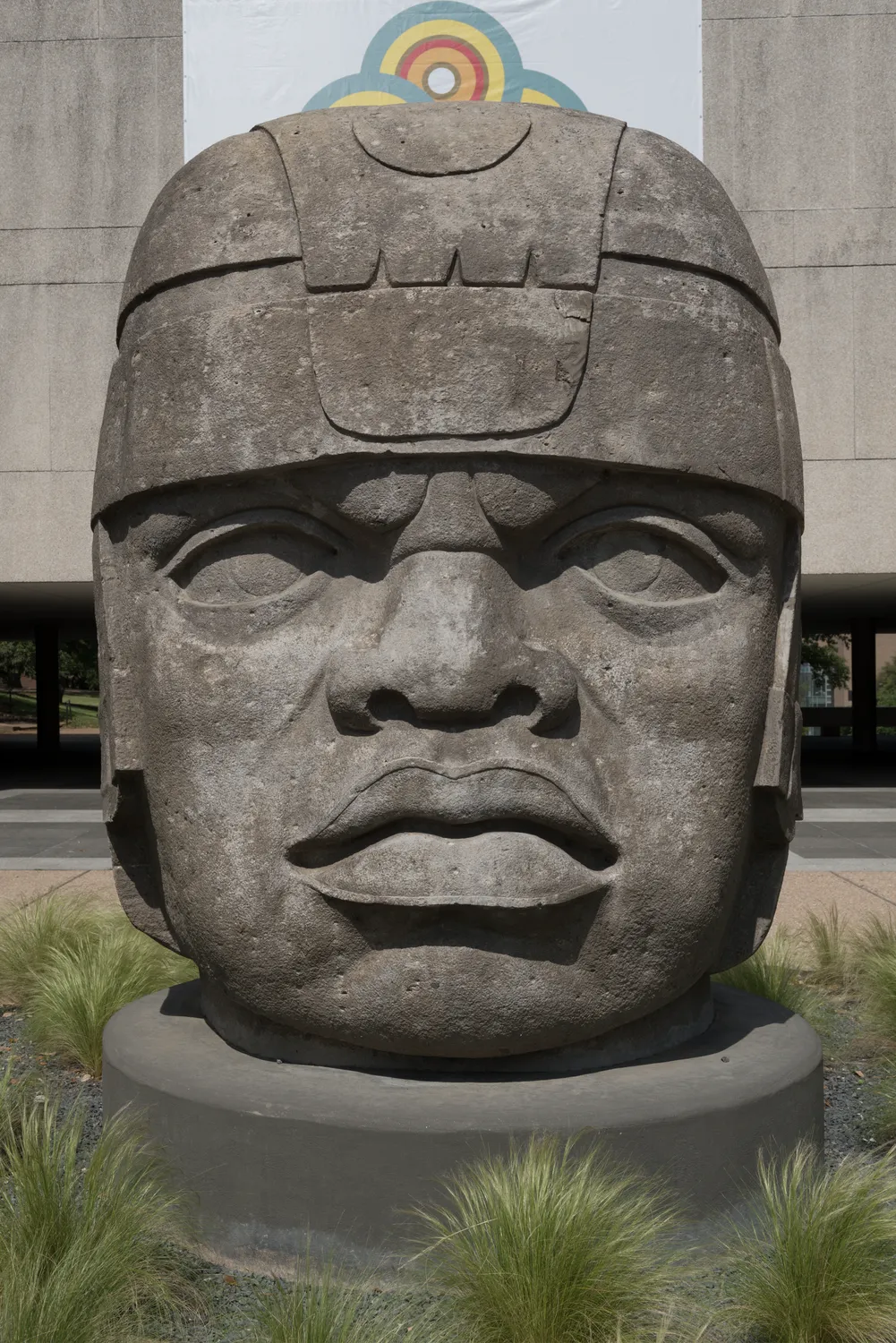 The San Lorenzo Monument, a replica of an Olmec colossal head of ancient Mesoamerica. Also known as El Rey, the monument is located on the campus of the University of Texas at Austin LCCN2014632341