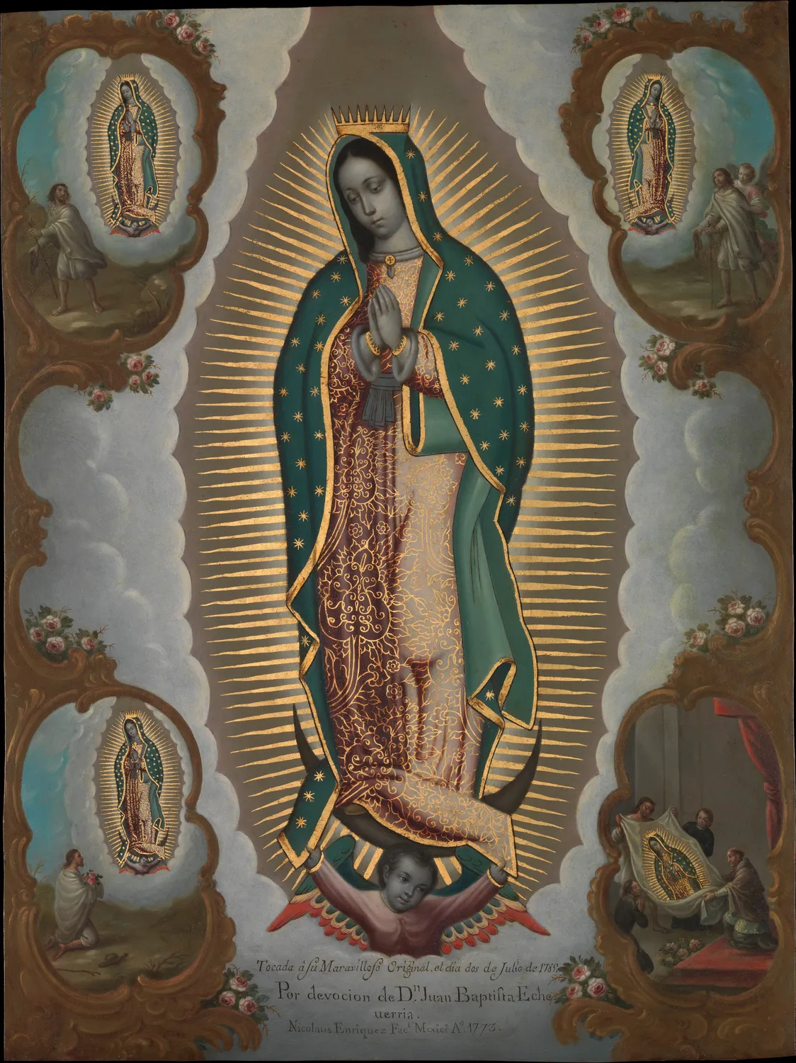 The Virgin of Guadalupe with the Four Apparitions MET DP356939