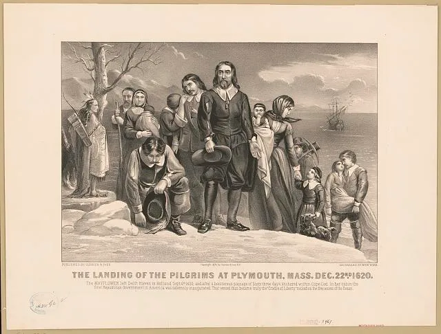 The landing of the Pilgrims at Plymouth, Mass. Dec. 22nd 1620