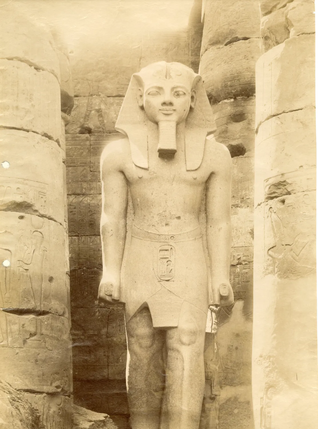 Theban region, Luxor temple, 19th century pictures, 1870-1888, photo 9 of 37 - Archivio fotografico Museo Egizio, Turin INV03 002