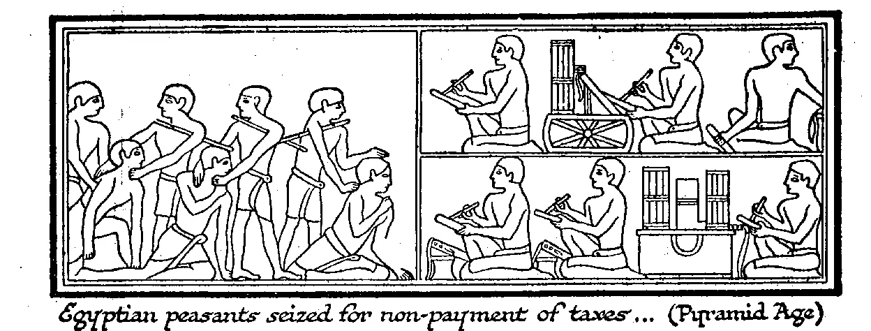 Wells egyptian peasants taxes