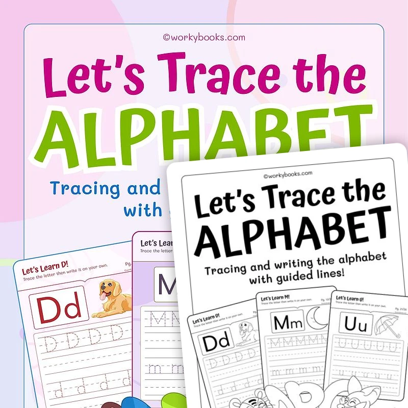 Let's Trace the Alphabet — ela resource for Grade K, Grade 1, page 1 of 3