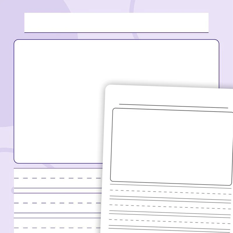 Blank Writing Template — ela worksheet for Grade 1, page 1 of 3