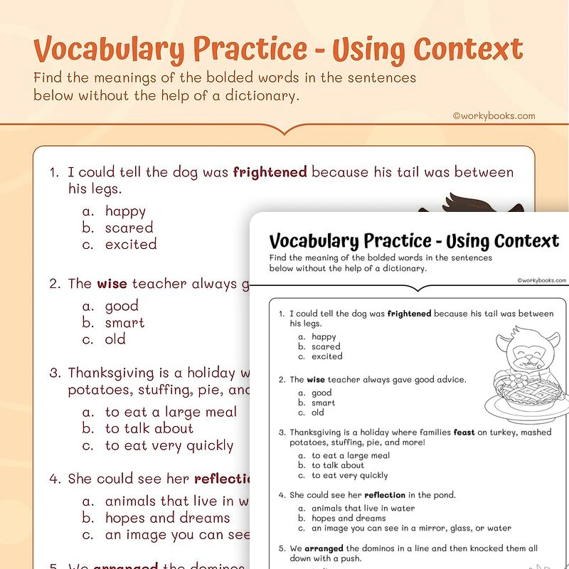 Use Context to Self Correct — ela worksheet for Grade 2, page 1 of 3