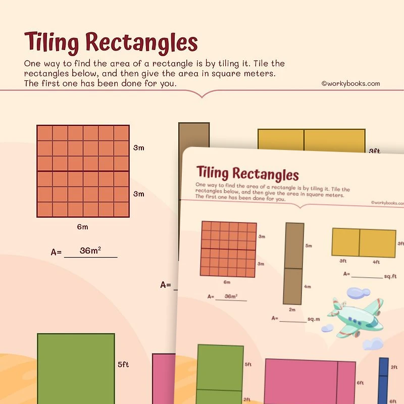Tiling Rectangles — math worksheet for Grade 3, page 1 of 3