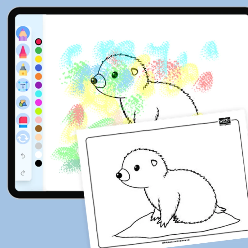 Artic Animal Lemming — coloring-pages coloring page for Grade 1, Grade 2, Grade 3, Grade 4, Grade 5, page 1 of 1