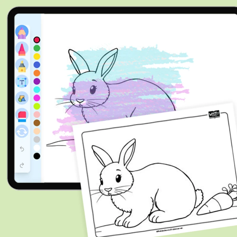 Artic Animal Arctic Hare — coloring-pages coloring page for Grade 1, Grade 2, Grade 3, Grade 4, Grade 5, page 1 of 1