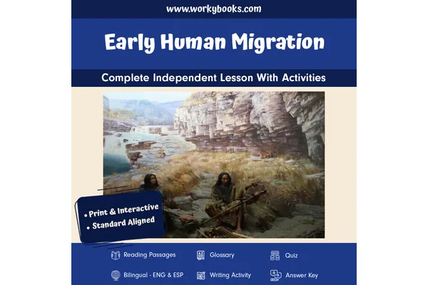 Early Human Migration — reading bundle for Grade 6, Grade 7, Grade 8, page 1 of undefined