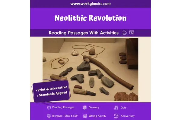 Neolithic Revolution — reading bundle for Grade 5, Grade 6, Grade 7, Grade 8, page 1 of undefined