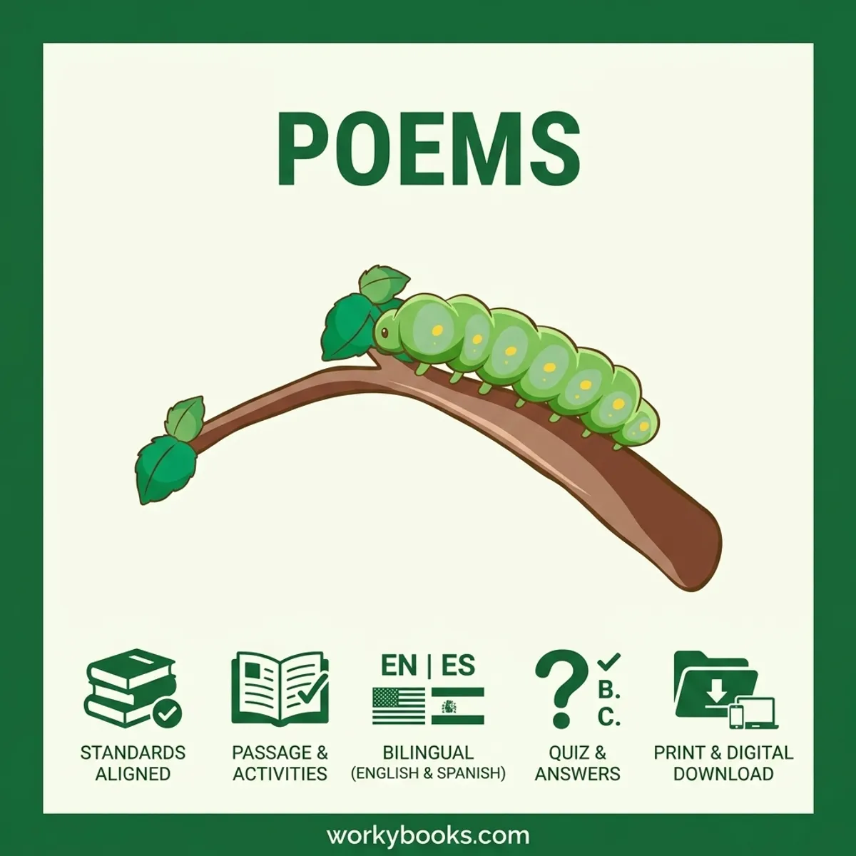 Poems | Reading Comprehension | 4th Grade — ela bundle for Grade 4, Grade 5, page 1 of undefined