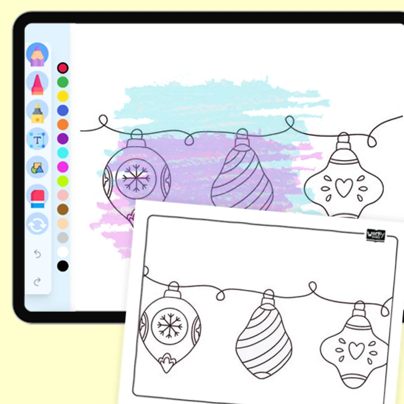 Christmas Ornament — coloring-pages coloring page for Grade 1, Grade 2, Grade 3, Grade 4, Grade 5, page 1 of 1
