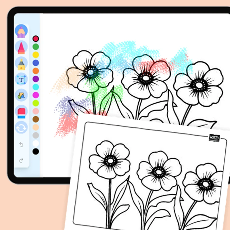 Poppy, remembrance — coloring-pages coloring page for Grade 1, Grade 2, Grade 3, Grade 4, Grade 5, page 1 of 1