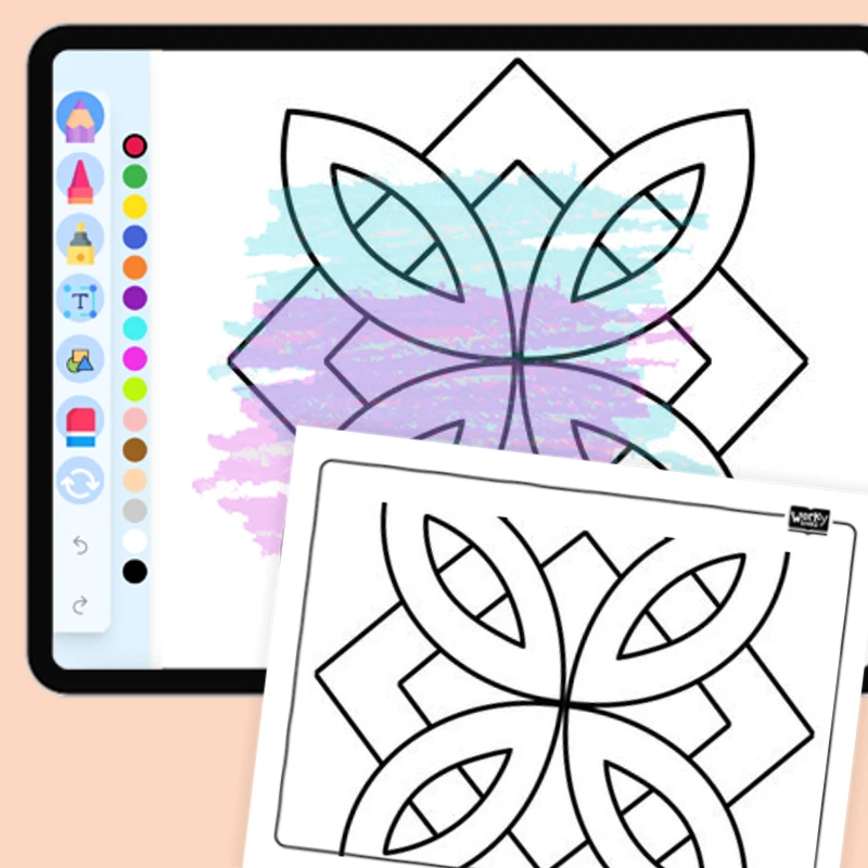 Honeycomb Hexagons — coloring-pages coloring page for Grade 1, Grade 2, Grade 3, Grade 4, Grade 5, page 1 of 1