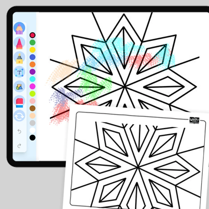 Hexagon Zentangle — coloring-pages coloring page for Grade 1, Grade 2, Grade 3, Grade 4, Grade 5, page 1 of 1