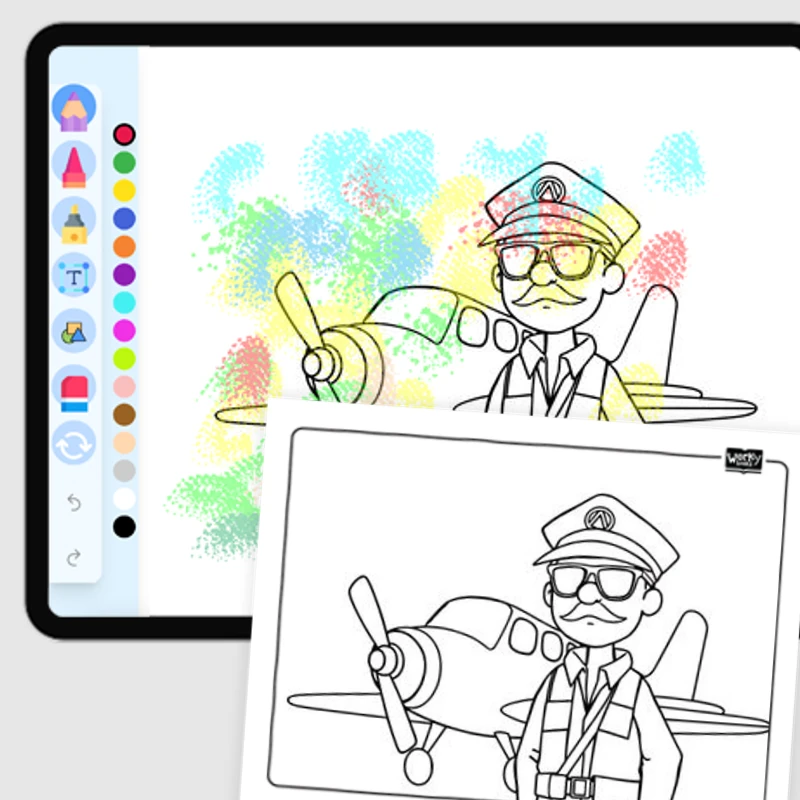 Pilot — coloring-pages coloring page for Grade 1, Grade 2, Grade 3, Grade 4, Grade 5, page 1 of 1