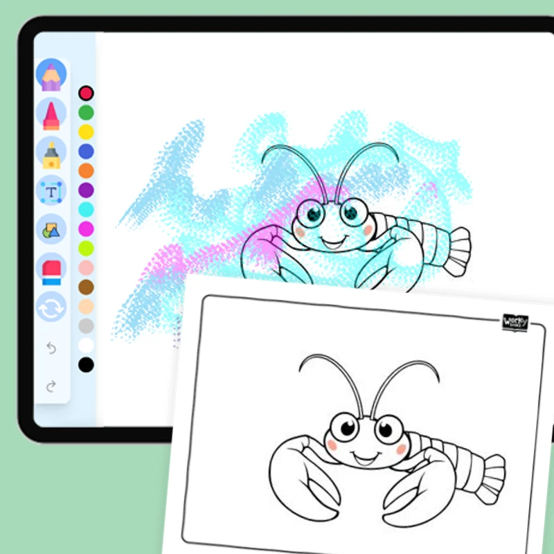 Crab Coloring Page — coloring-pages coloring page for Grade 1, Grade 2, Grade 3, Grade 4, Grade 5, page 1 of 1