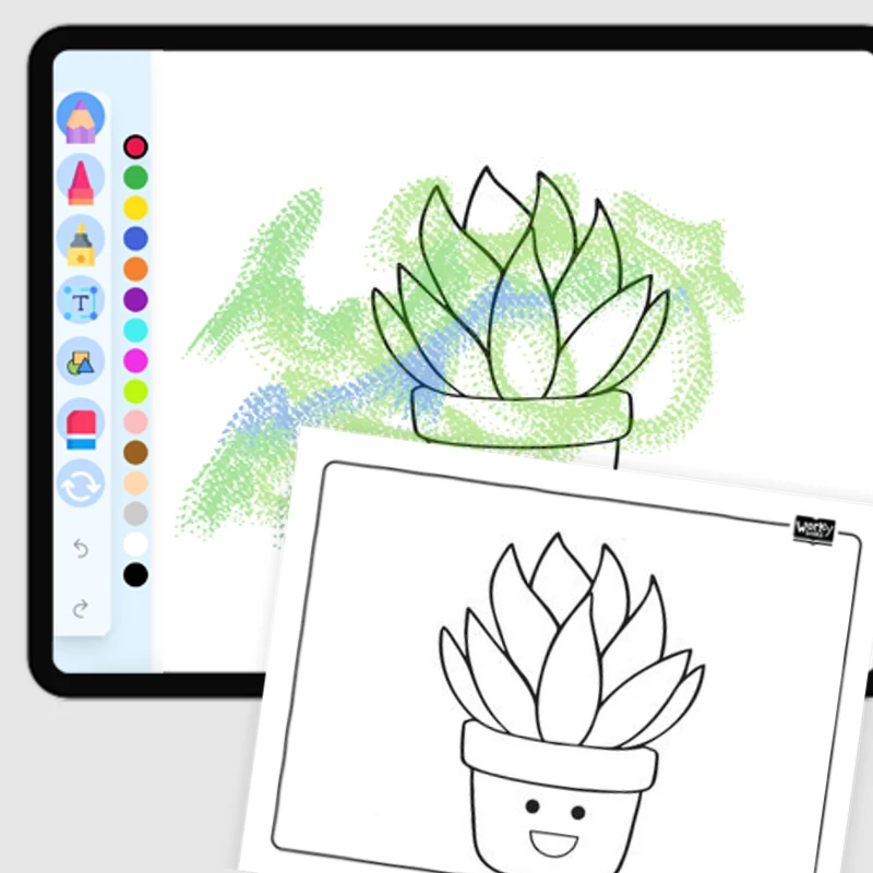 Purple Plant — coloring-pages coloring page for Grade 1, Grade 2, Grade 3, Grade 4, Grade 5, page 1 of 1