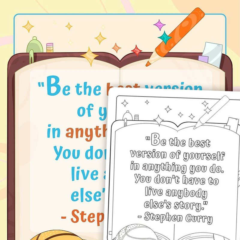 Poster — Stephen Curry — ela resource for Grade K, Grade 1, Grade 2, Grade 3, Grade 4, Grade 5, page 1 of 3