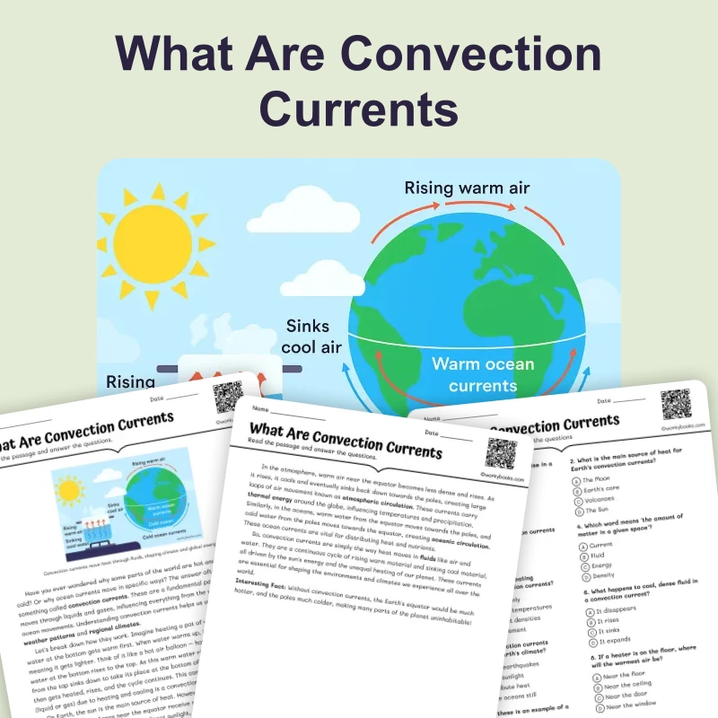 What Are Convection Currents — science — reading comprehension for Grade 6, page 1 of 4