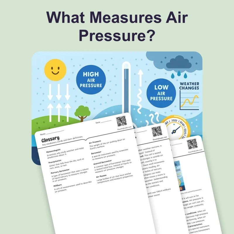 What Measures Air Pressure — science — reading comprehension for Grade 6, page 1 of 4