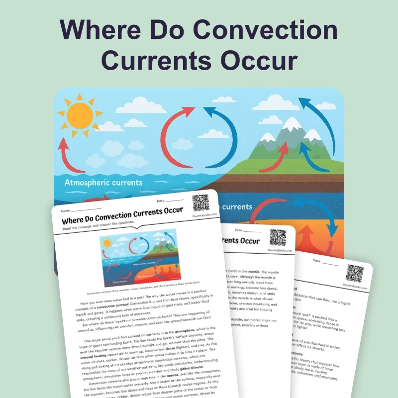 Where Do Convection Currents Occur — science — reading comprehension for Grade 6, page 1 of 4
