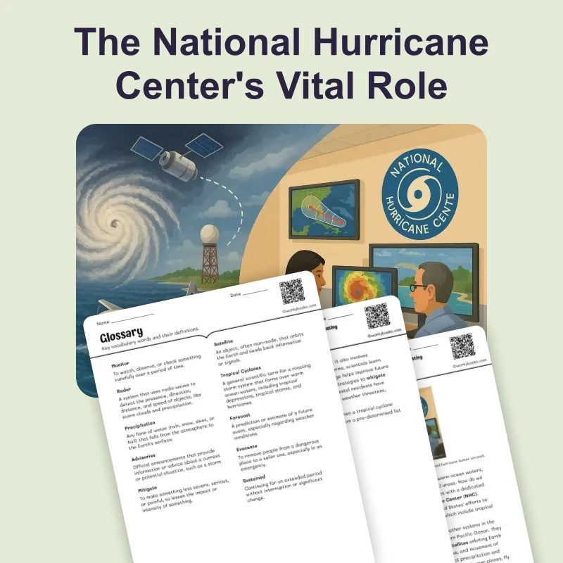 Inside the National Hurricane Center — science — reading comprehension for Grade 6, page 1 of 4