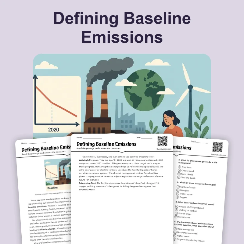 Defining Baseline Emissions — science — reading comprehension for Grade 6, page 1 of 4
