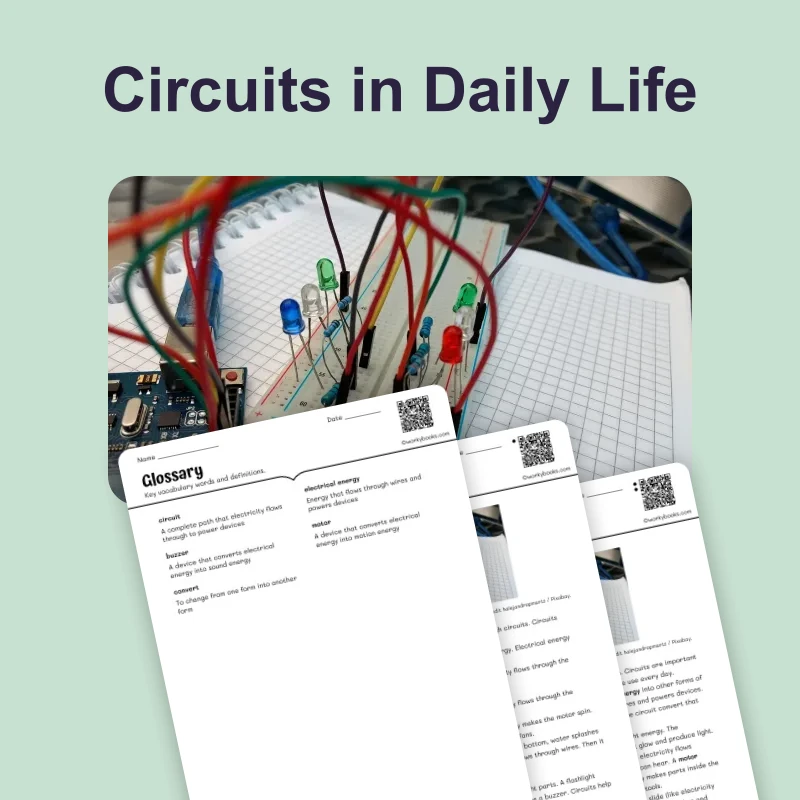 Circuits in Daily Life — science — reading comprehension for Grade 3, Grade 4, Grade 5, page 1 of 4