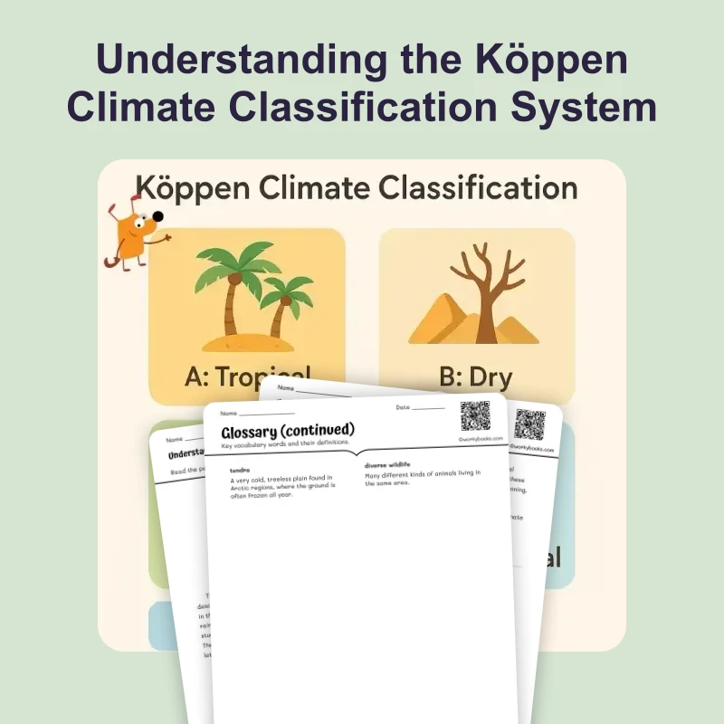 Koppen Climate Classification System — ela — reading comprehension for Grade 5, Grade 6, Grade 7, Grade 8, page 1 of 4