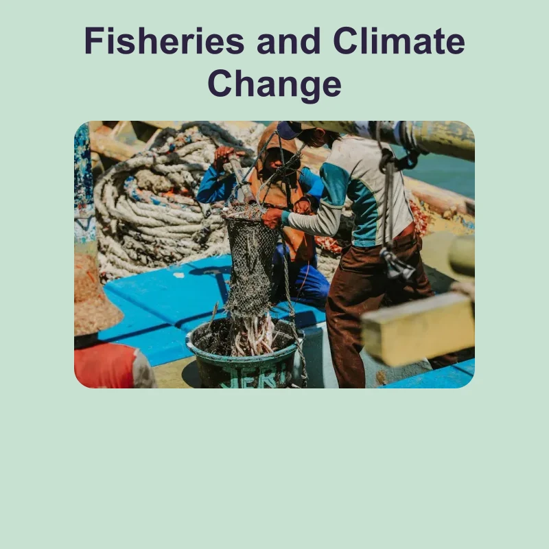 Fisheries and Climate Change — science — reading comprehension for Grade 5, Grade 6, Grade 7, Grade 8, page 1 of 1