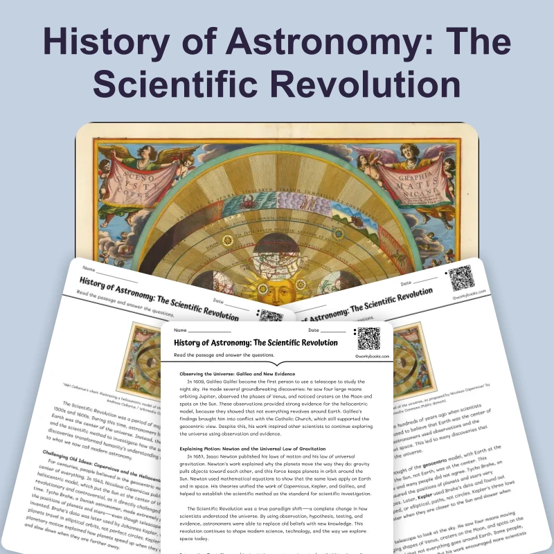 How Astronomy Became a Science — science — reading comprehension for Grade 5, Grade 6, Grade 7, Grade 8, page 1 of 4