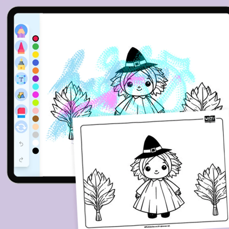 Corn Husk Doll's Thanksgiving — coloring-pages coloring page for Grade 1, Grade 2, Grade 3, Grade 4, Grade 5, page 1 of 1