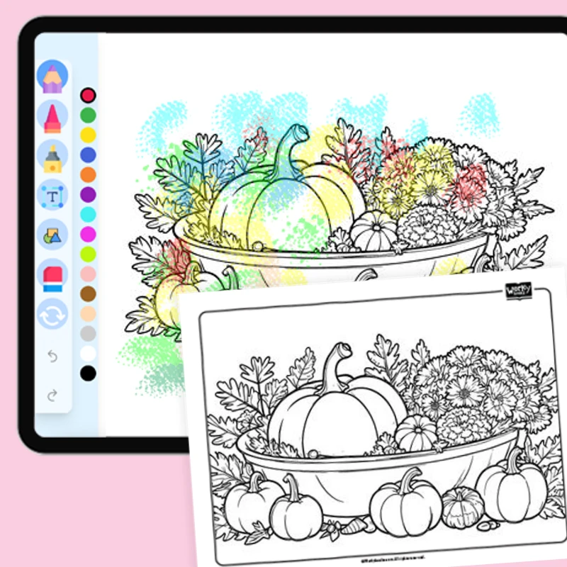 Marigold's Thanksgiving Bounty — coloring-pages coloring page for Grade 1, Grade 2, Grade 3, Grade 4, Grade 5, page 1 of 1